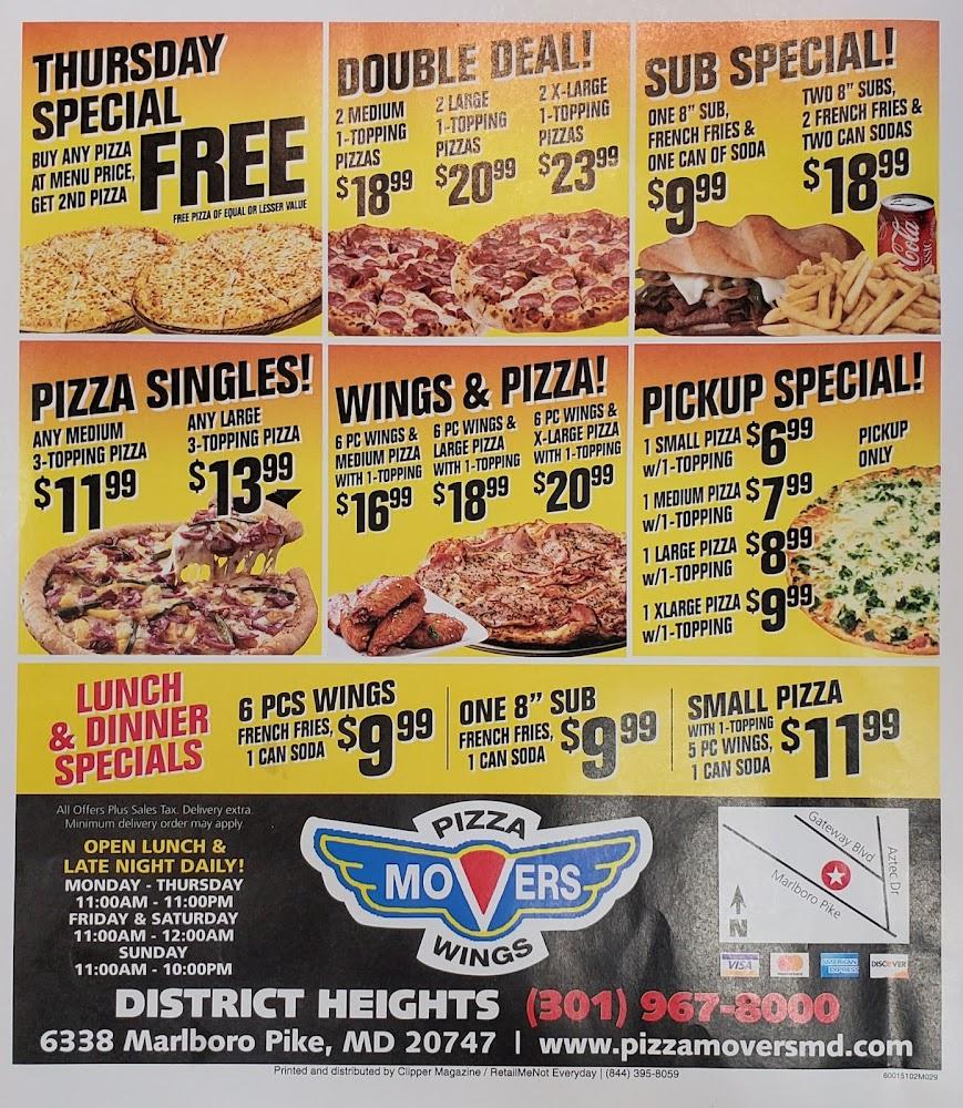 Pizza Movers Menu image 2